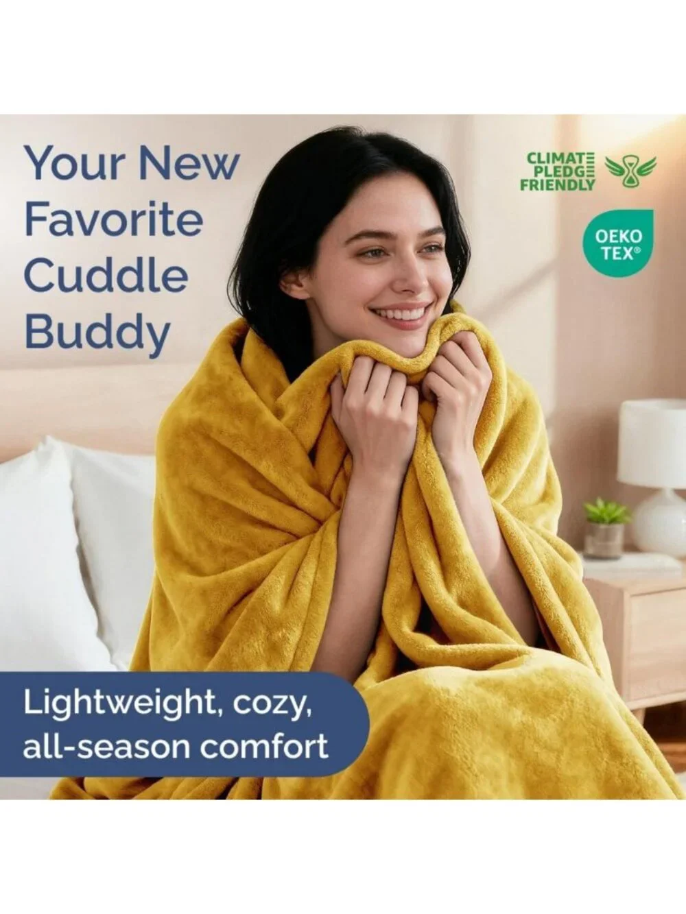 Cozy Ultra Soft Twin Fleece Blanket - Lightweight, Warm & Breathable for All